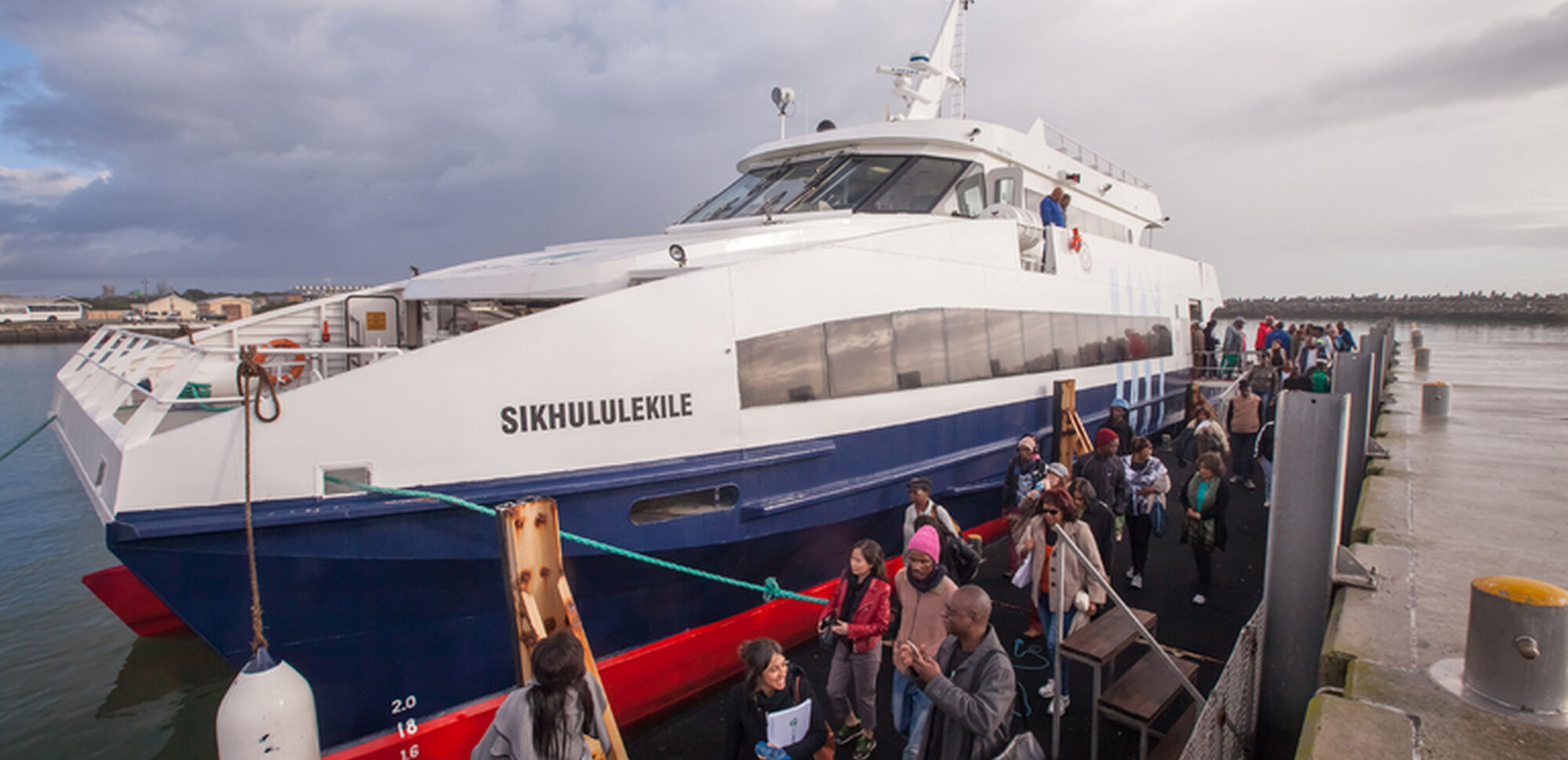 Disembarking at Robben Island