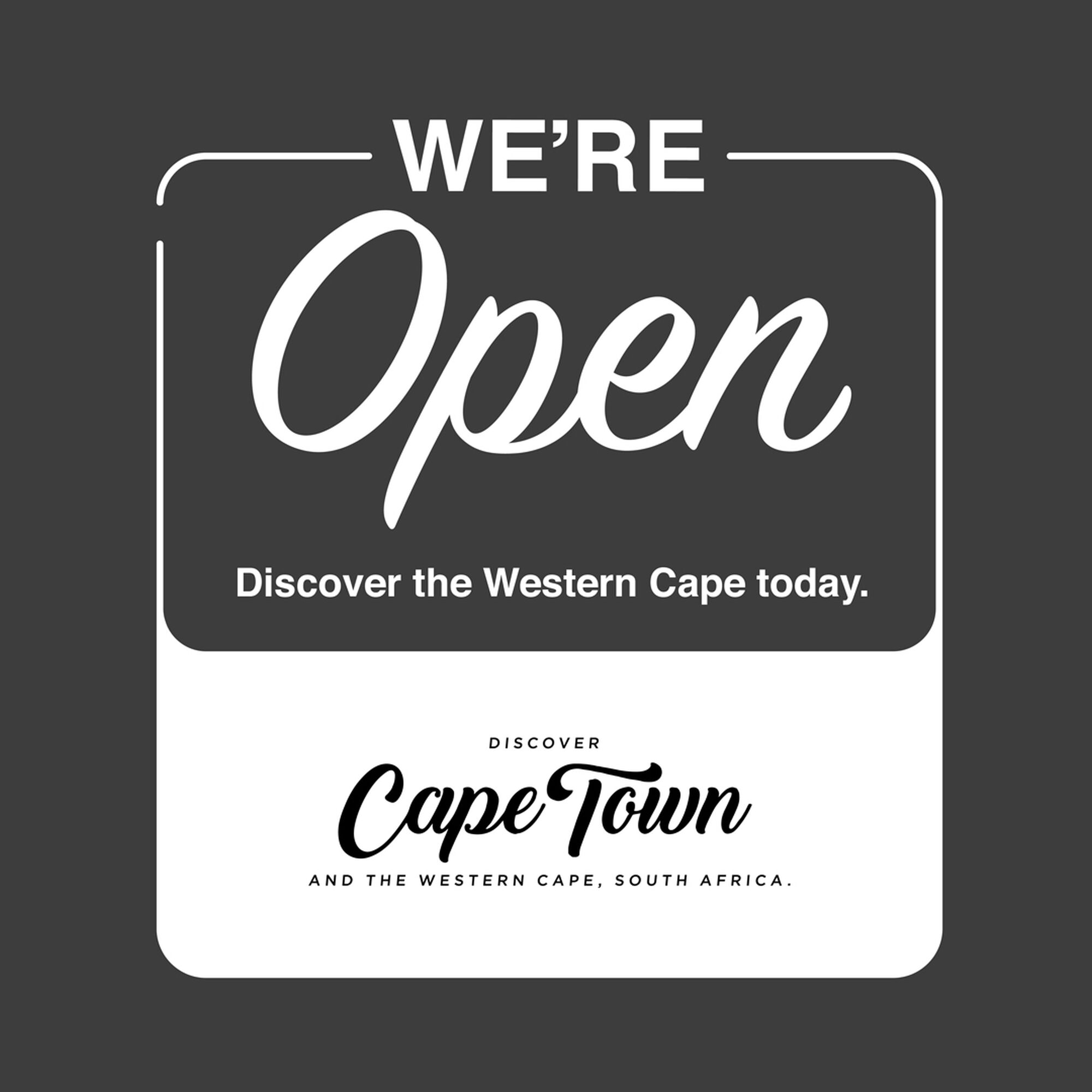 We are open Web banner plain