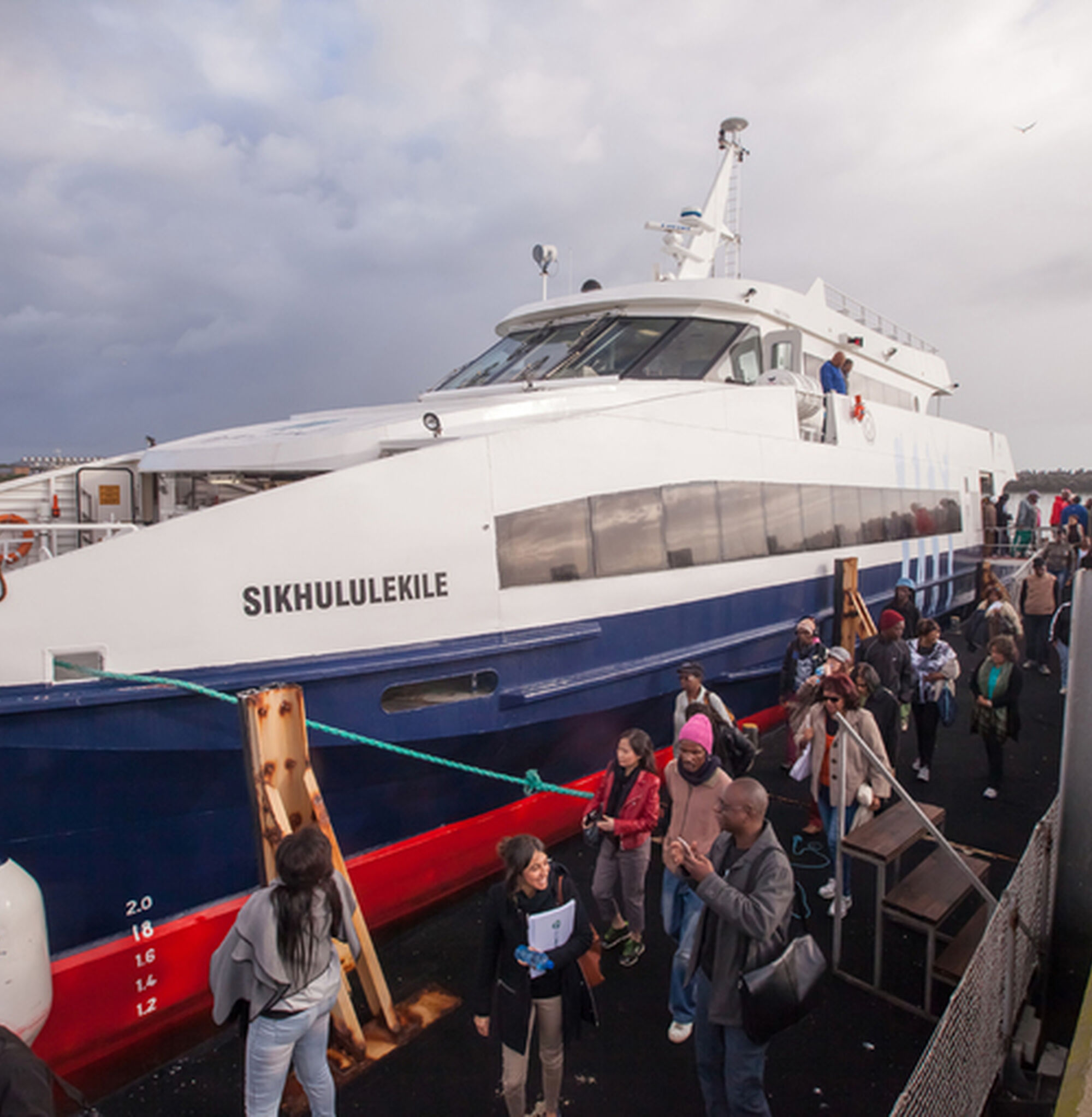 Disembarking at Robben Island