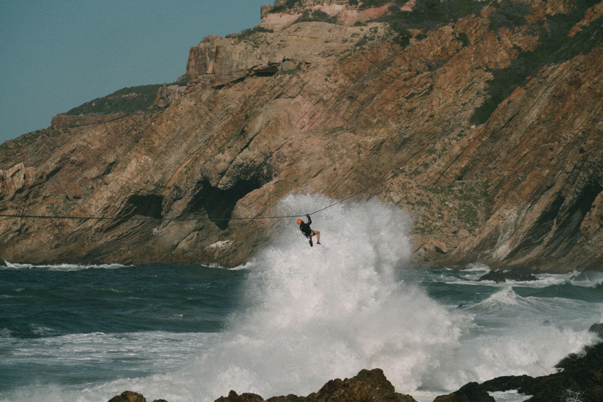 Coastal Ziplining in Mossel Bay zipline over the ocean Coastal Ziplining in Mossel Bay zipline over the ocean