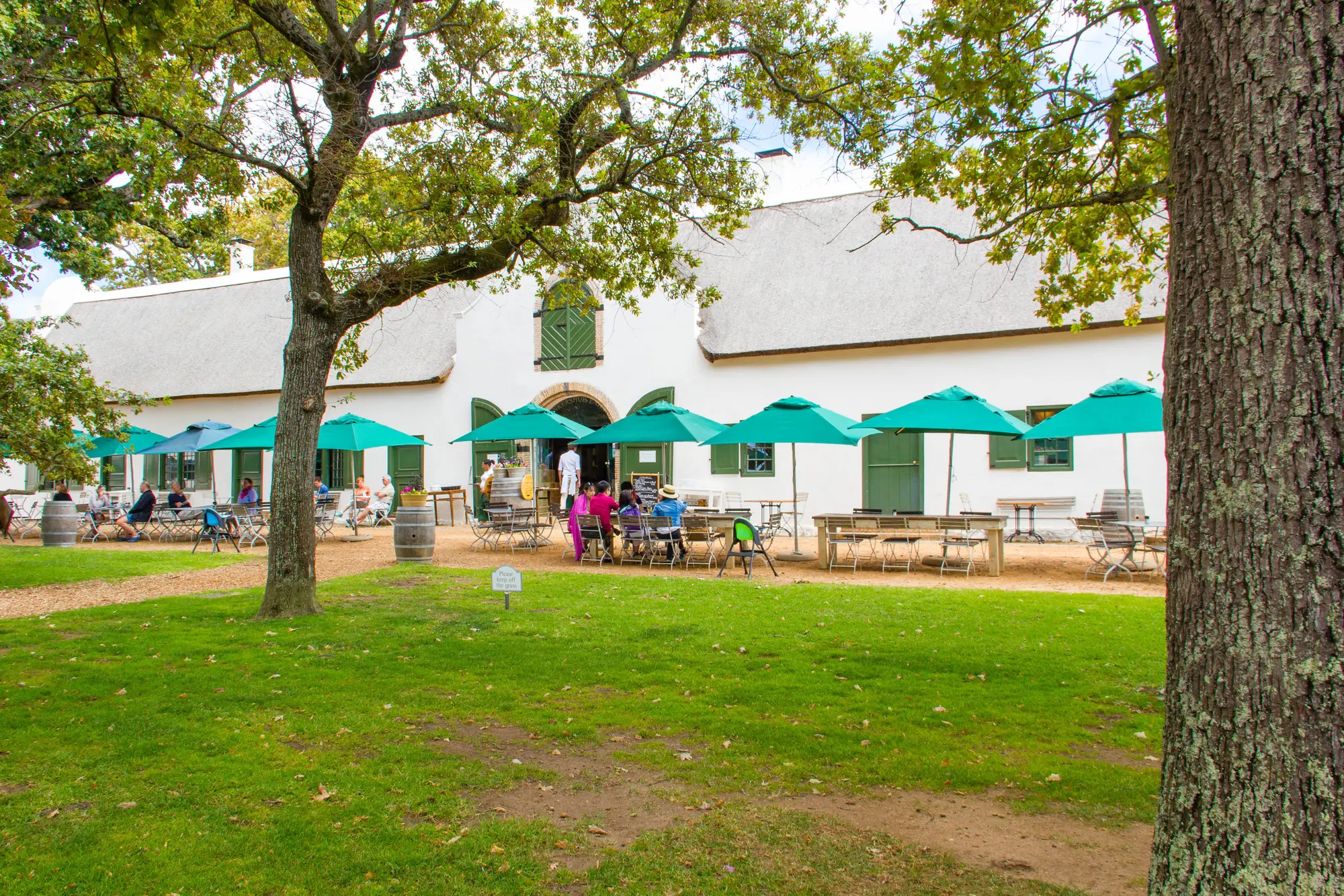 The outside seating area at Jonkershuis at Groot Constantia 1 The outside seating area at Jonkershuis at Groot Constantia 1
